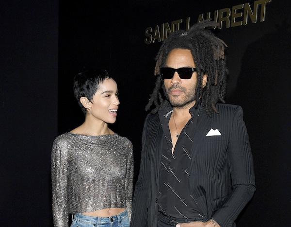 Zoe Kravitz & Lenny Kravitz from See Every Celebrity at Fashion Week
